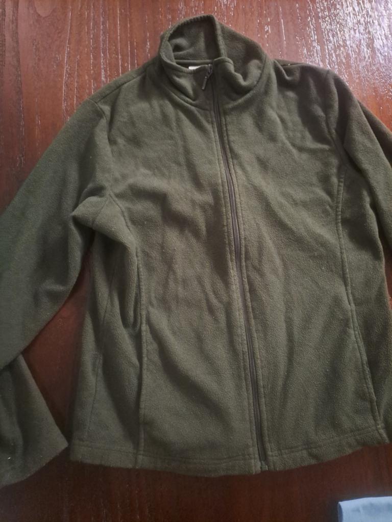 Groen fleece vest met rits s, Maat 38/40 (M), Ophalen of Verzenden, Onbekend, Gedragen