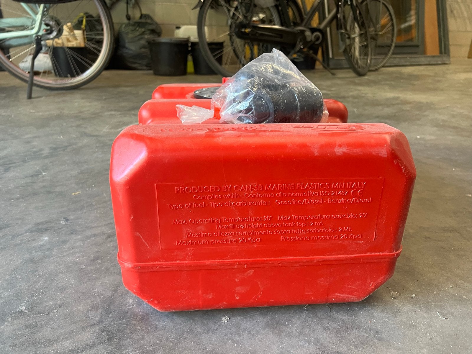 Brandstoftank 33 liter inclusief 50 mm aansluitset, Watersport en Boten, Ophalen, Nieuw, Motor en Techniek
