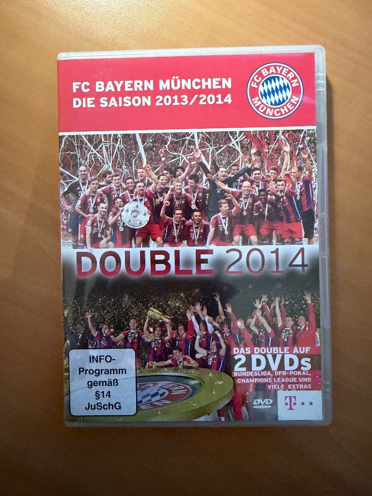 FC Bayern München Double 2014 DVD - Seizoen 2013/2014, Ophalen of Verzenden, Gebruikt, Buitenlandse clubs, Overige typen