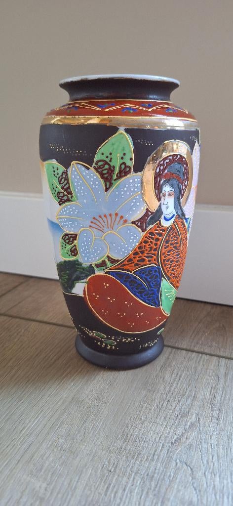 Antieke Oude Japanse Vaas / in goede staat, Ophalen of Verzenden