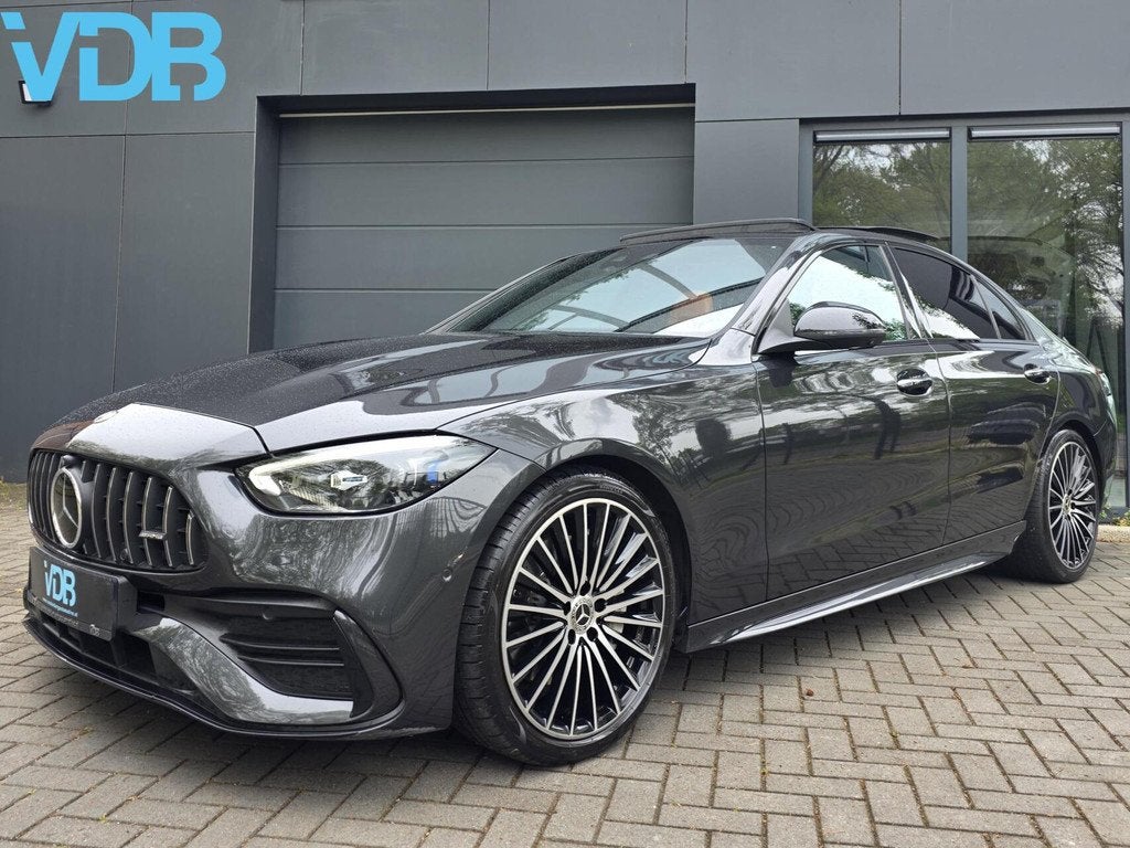 Mercedes C-klasse C180 AMG PANO 360 MEMORY BURMESTER VOL!, Auto's, Automaat, 4 cilinders, Leder, 170 pk
