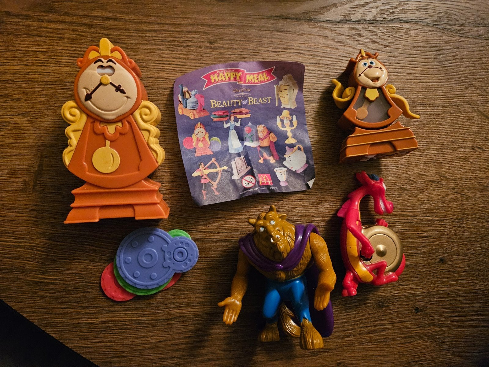 Disney Happy Meal Speeltjes - Belle en het Beest, Ophalen of Verzenden, Zo goed als nieuw, Jongen of Meisje