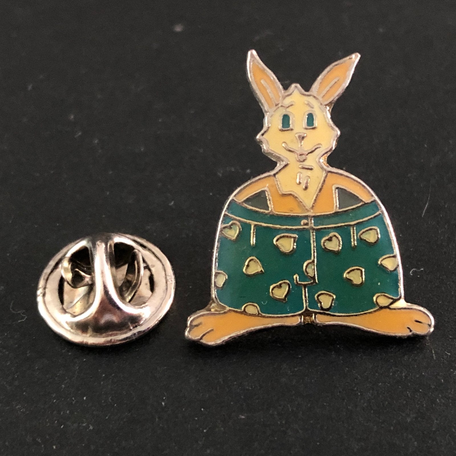 Vintage Konijn Pin - Emaille Speldje, Verzamelen, Ophalen of Verzenden, Gebruikt, Dier of Natuur, Speldje of Pin