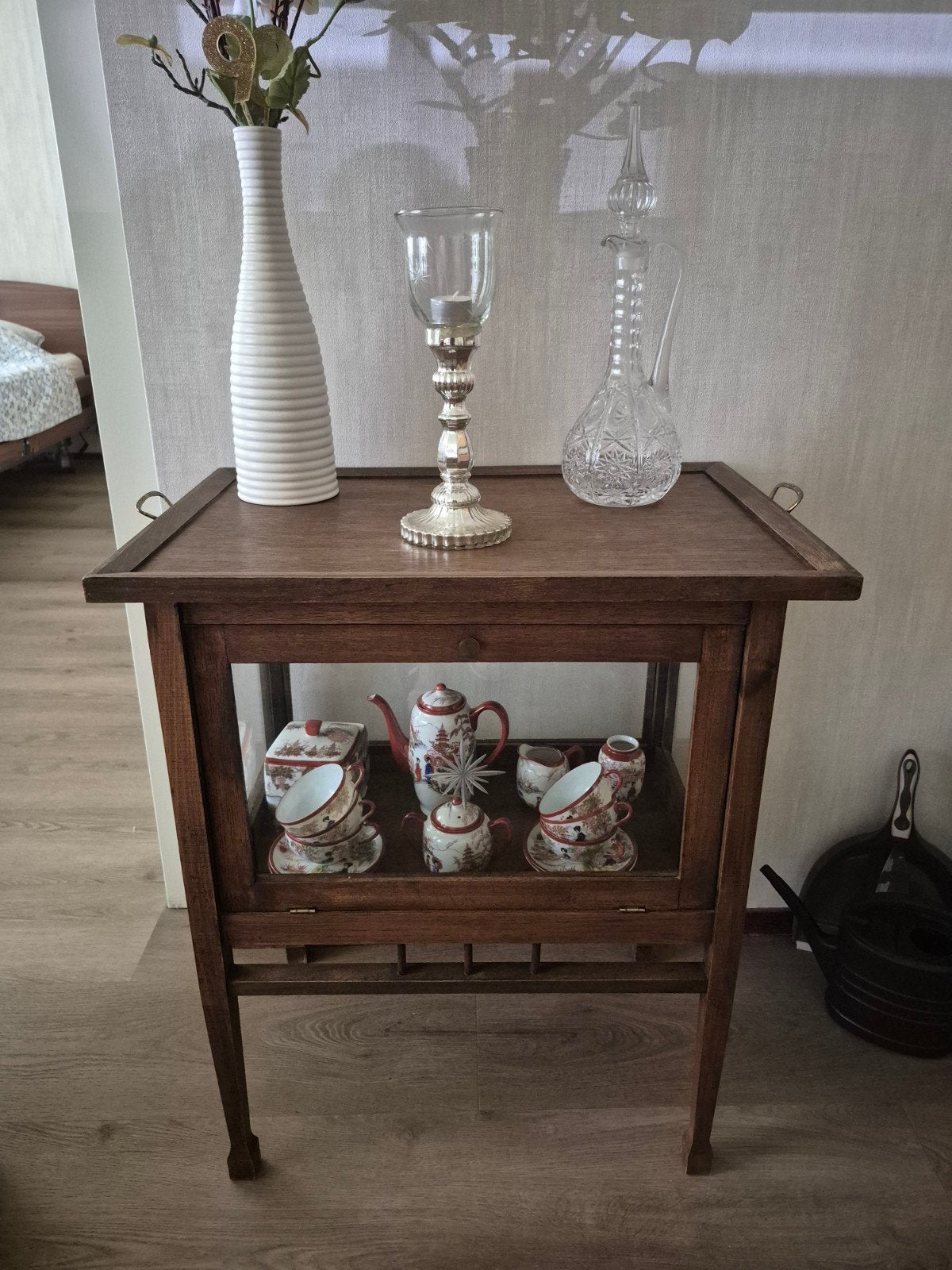theekastje, Ophalen, Gebruikt, 25 tot 50 cm, Rechthoekig