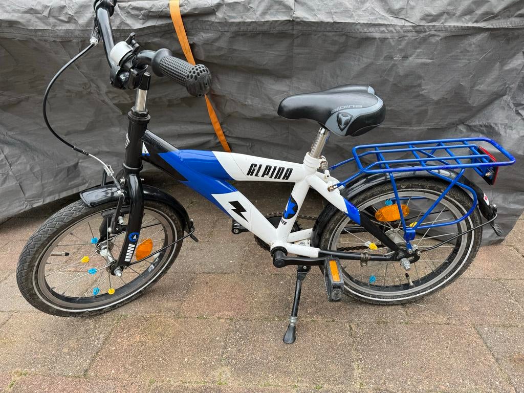 Alpina Yabber 16 inch jongensfiets, Fietsen en Brommers, Fietsen | Jongens, Ophalen, Gebruikt, 16 inch, Handrem