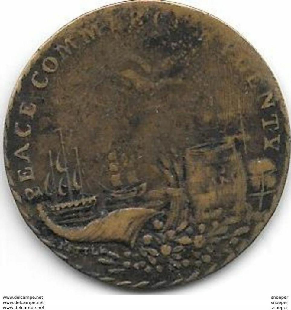 JETON Preliminaries Of Peace Medal zie omschrijving 1801, Postzegels en Munten, Munten | Europa | Niet-Euromunten, Verzenden, Overige landen