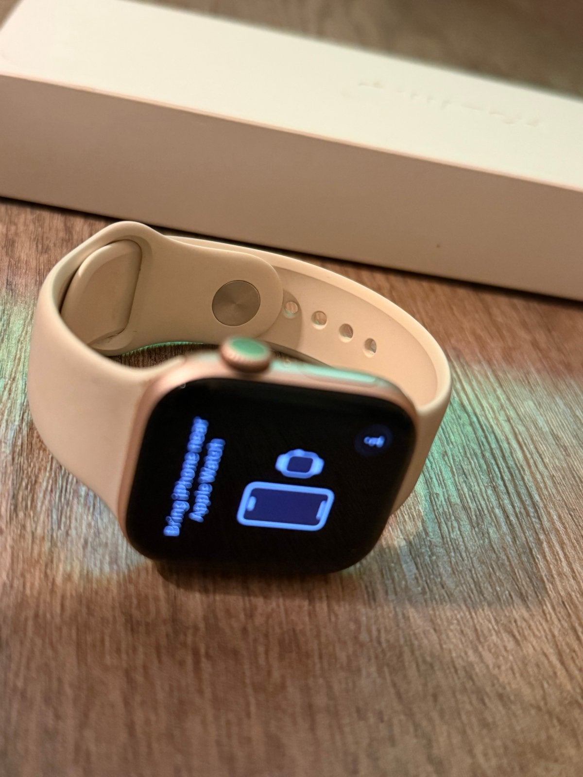 Apple Watch Series 10, 42 mm, rose, Gebruikt, Hartslag, Wit, IOS