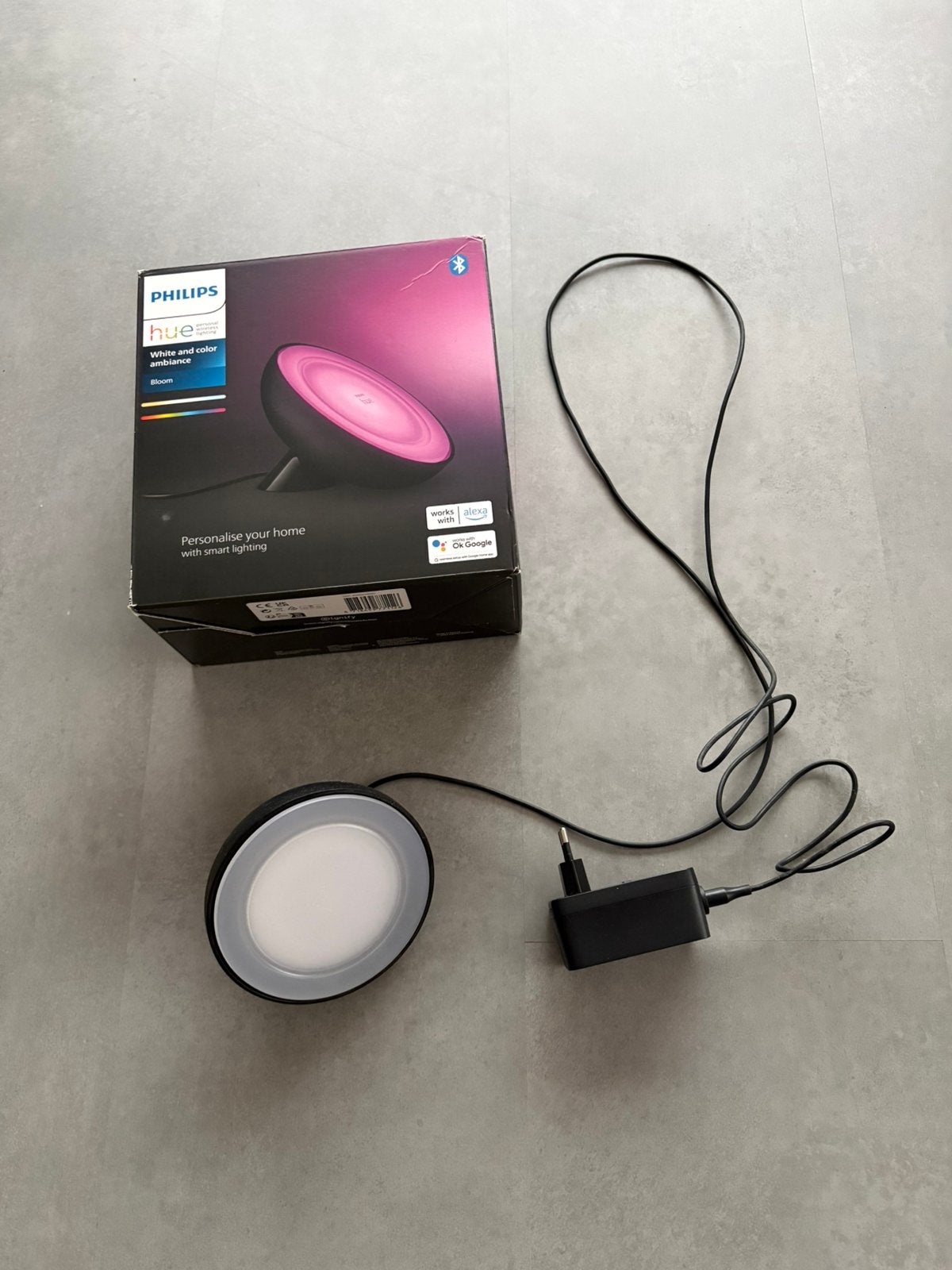 Philips Hue Bloom zwart white and color ambiance, Overige fittingen, Ophalen of Verzenden, Zo goed als nieuw, Zwart