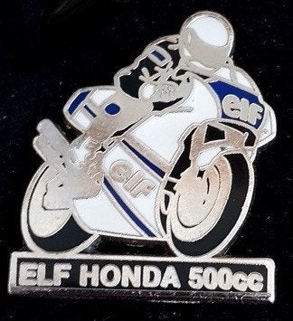 Honda 500 cc pin- zilverkleur emaille, Verzenden, Nieuw, Transport, Speldje of Pin