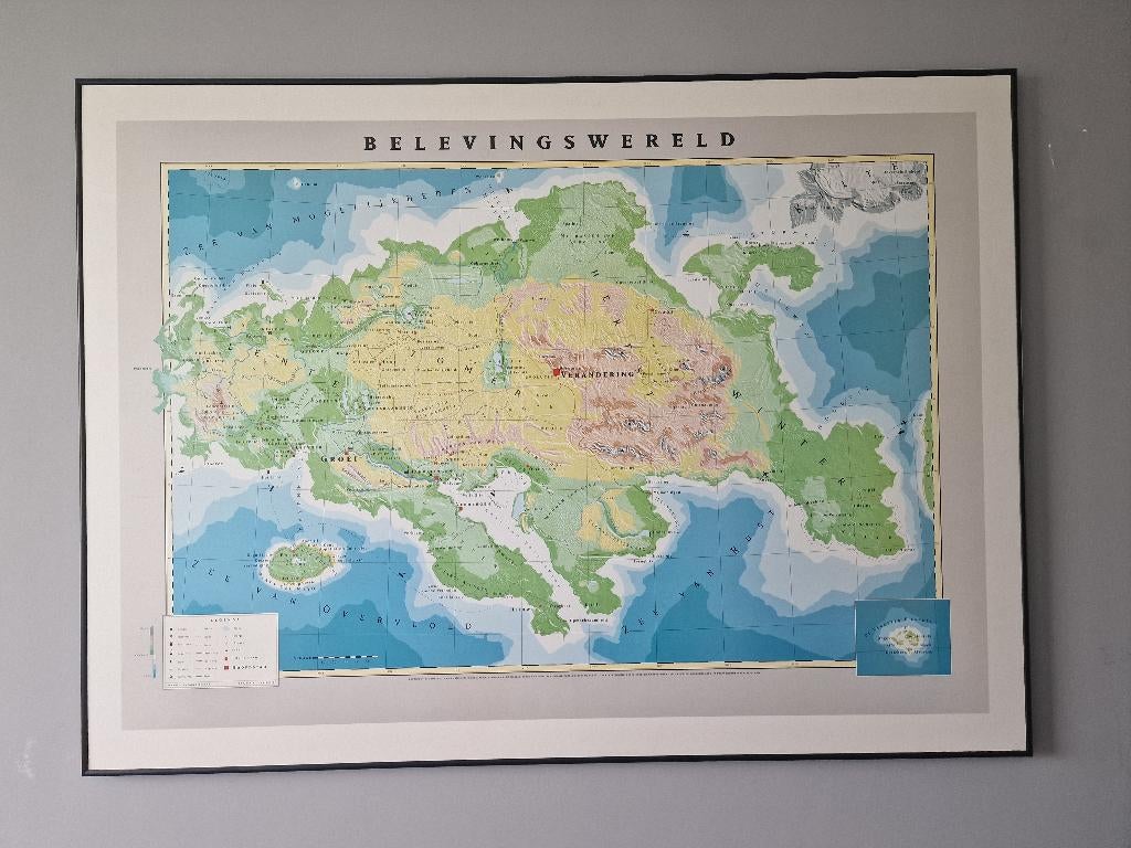 Poster Belevingswerelden in echte schilderij lijst, Ophalen, Met lijst, Deurposter of groter, Rechthoekig Liggend