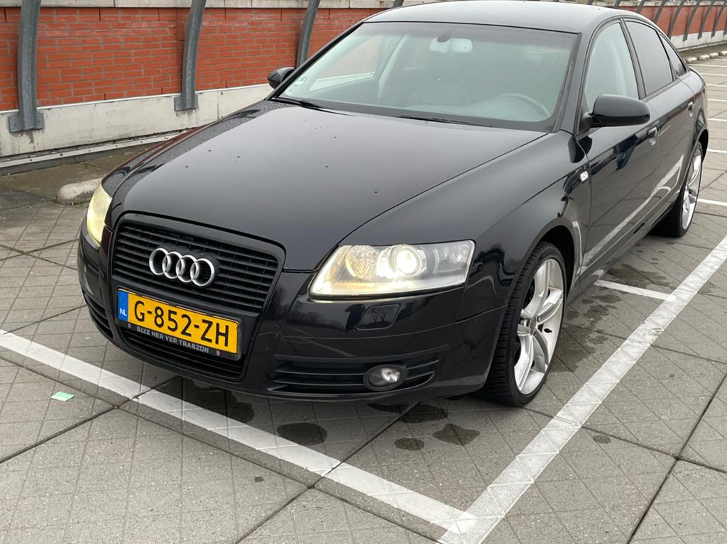 Audi A6 2.4 V6 130KW Multitronic 2008 Zwart, Auto's, 1800 kg, Zwart, 10 km/l, Particulier