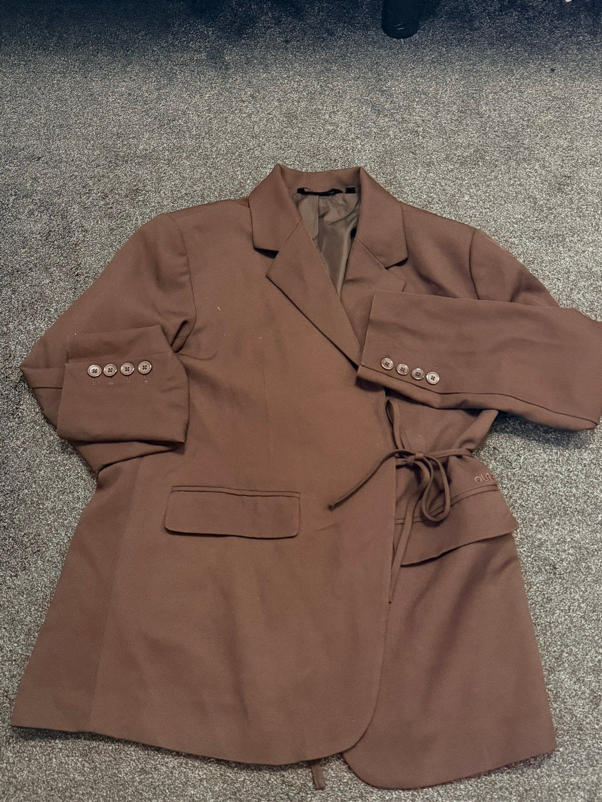 Olaf blazer pak dames, Kleding | Heren, Ophalen of Verzenden, Zo goed als nieuw, Maat 46 (S) of kleiner, Grijs