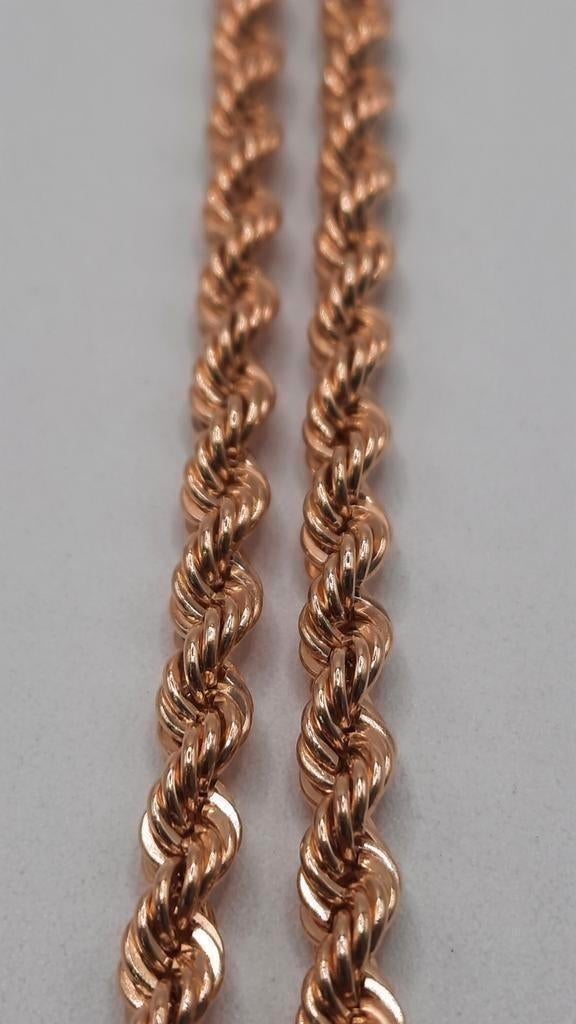 gouden rope ketting 14kt, Www.bredajuwelier.nl, Nieuw, Ophalen of Verzenden, Www.bredajuwelier.nl