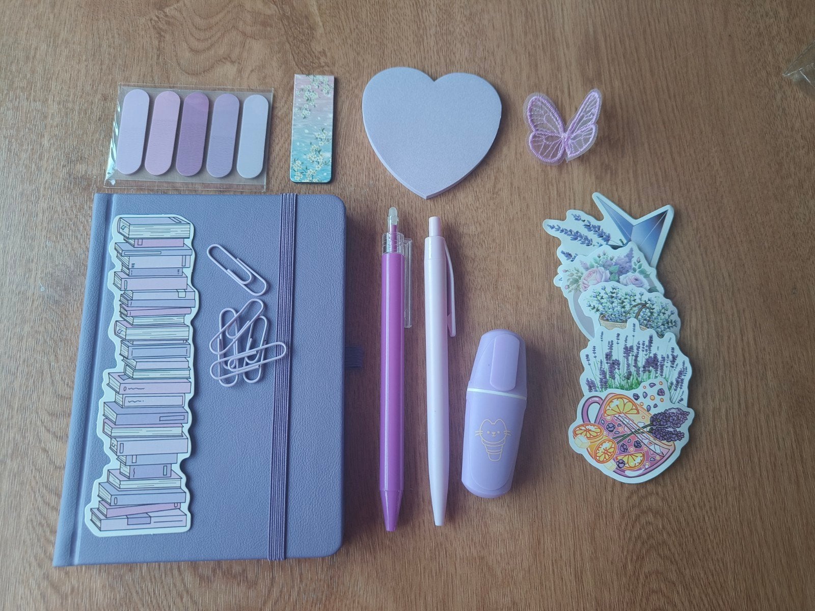 mini stationairy set paars, Ophalen of Verzenden, Nieuw
