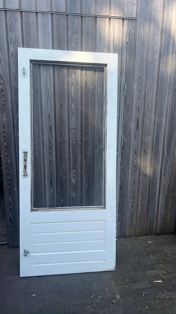 Buitendeur, Merbau, Doe-het-zelf en Verbouw, Ophalen, Gebruikt, 80 tot 100 cm, Buitendeur