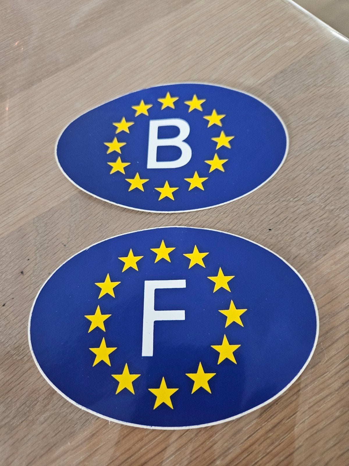 B en F sticker, Ophalen of Verzenden