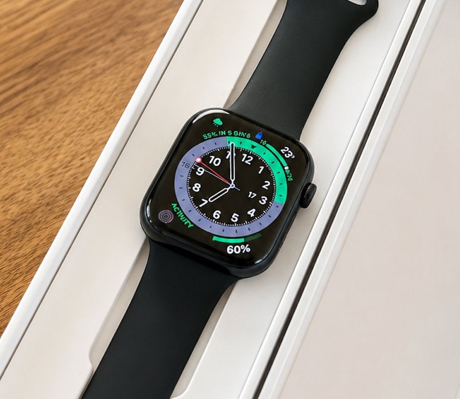 Apple Watch Series 7 Aluminum 45mm, Apple Watch ⌚️, Zwart, IOS, Ophalen of Verzenden