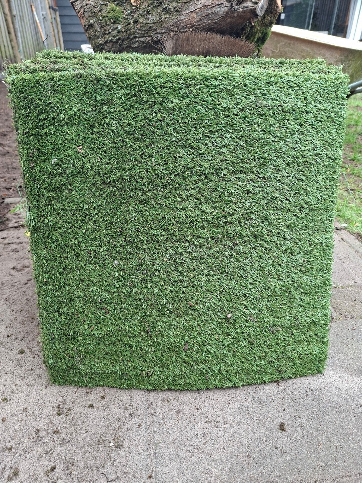 Kunstgras tegels 50x50 cm (21 stuks), Tuin en Terras, Ophalen, Gebruikt, Minder dan 10 m², Kunstgras