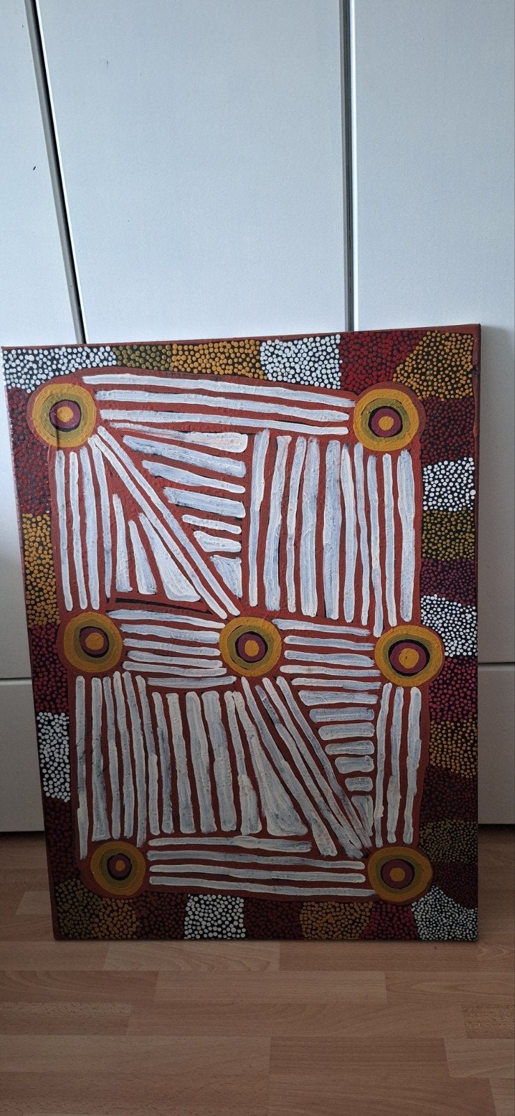 origineel aboriginal schilderij, Ophalen