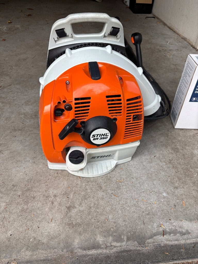 Stihl bladblazer, Tuin en Terras, Ophalen, Gebruikt, Ruggedragen, Stihl