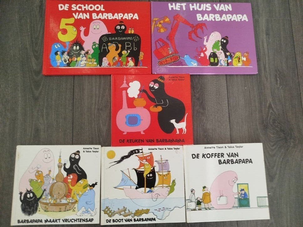 BARBAPAPA BOEKEN COLLECTIE HARDCOVER 6 STUKS, Gelezen, Fictie algemeen, Annette Tison & Talus Taylor, Ophalen of Verzenden