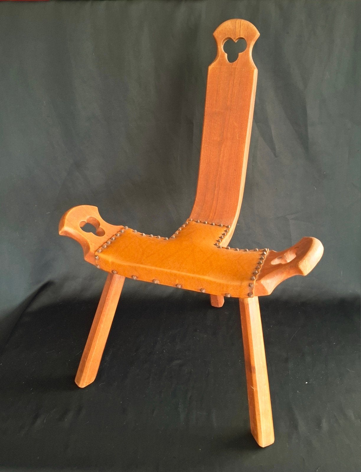 Vintage Spaanse DriepootKruk, Huis en Inrichting, Ophalen, Hout