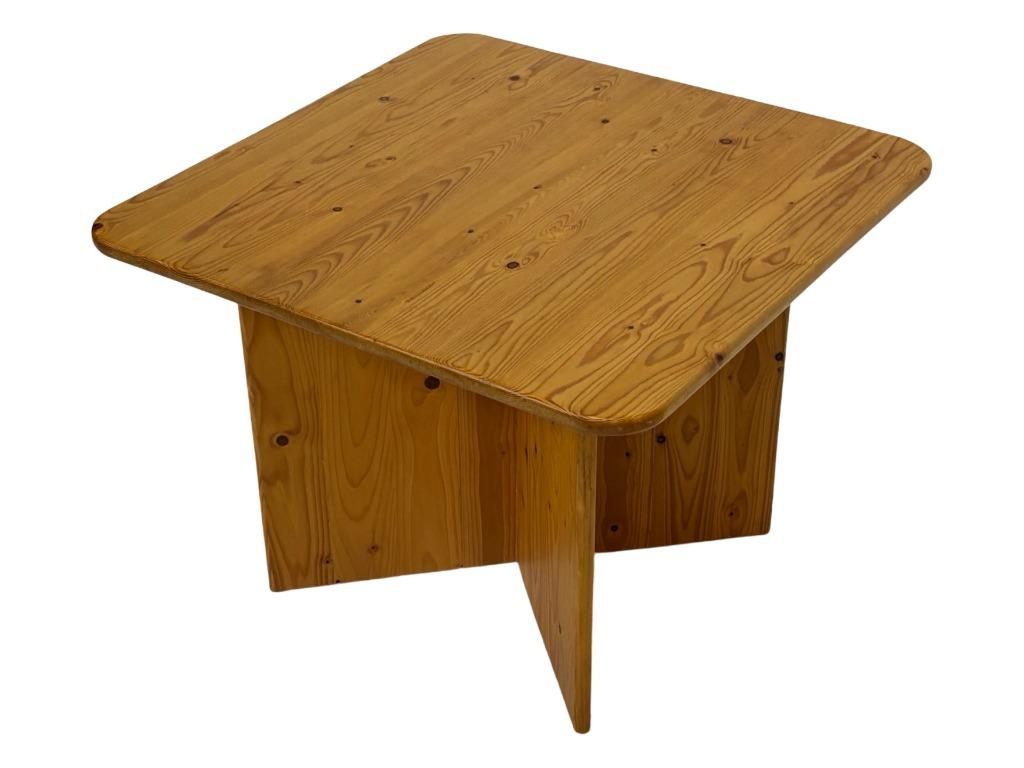 Vintage grenen salontafel / bijzettafel minimalist design, Huis en Inrichting, Tafels | Bijzettafels, Ophalen, Gebruikt, Vintagw