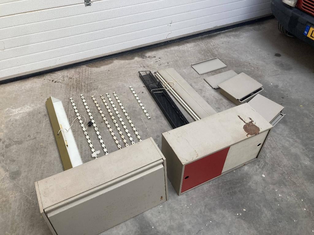 Pilastro wandkast, Ophalen, Gebruikt, 100 tot 150 cm, Mid century modern