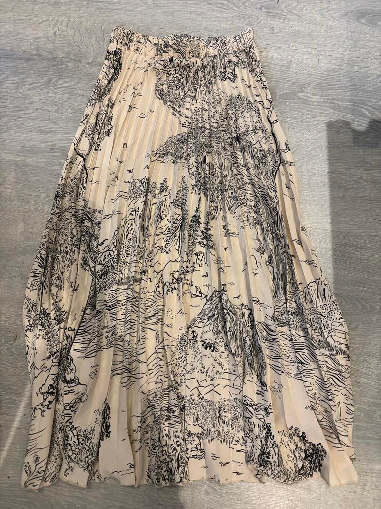Nieuwe rok - maat XS, Beige, Nieuw, Ophalen of Verzenden, Knielengte