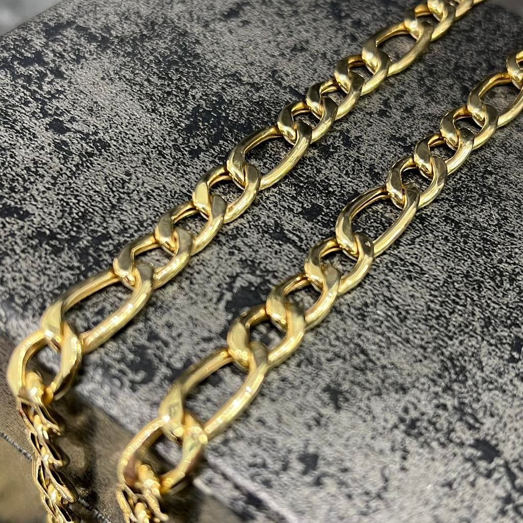 14k gouden ketting figaro schakel 23 gram, Ophalen of Verzenden, Zo goed als nieuw, Goud