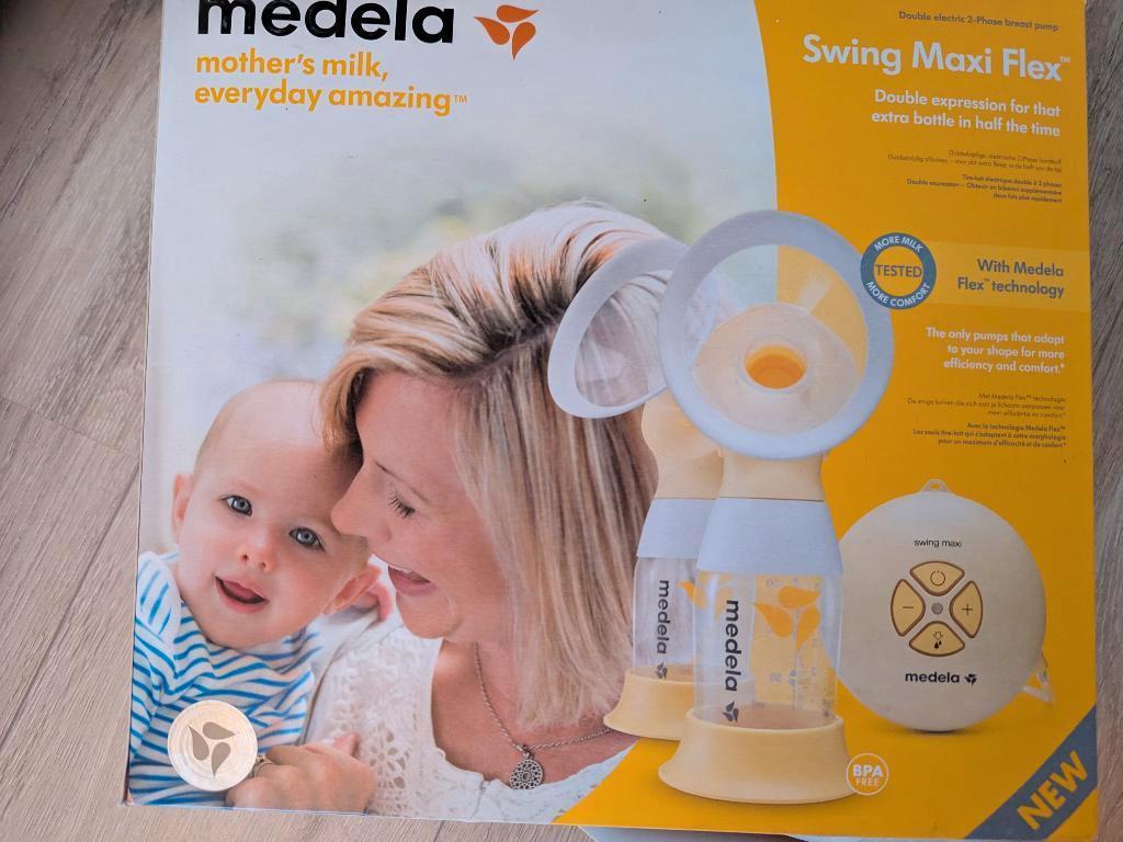 Medela Swing Maxi Flex - dubbele borst kolf, Ophalen of Verzenden, Zo goed als nieuw, Borstkolf