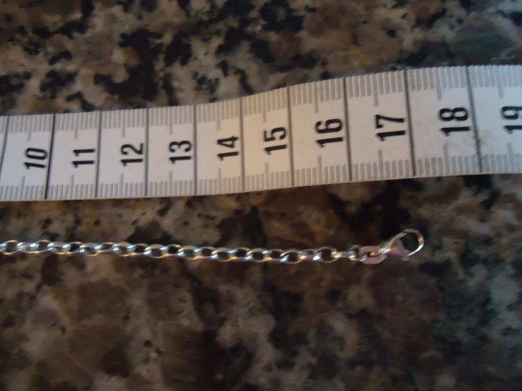 echt zilveren schakelarmbandje thoas sabo 17 cm en 925, Ophalen of Verzenden, Gebruikt, Zilver, Zilver