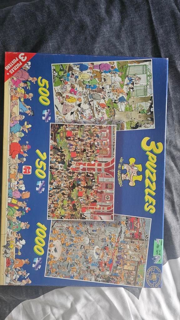Jan van Haasteren  3 puzzels in 1, Ophalen, 500 t/m 1500 stukjes, Zo goed als nieuw