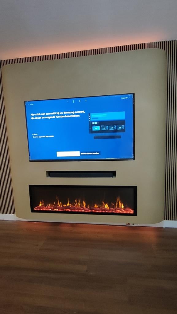 We doen Cinewall, sfeerhaard, tv kast, Huis en Inrichting, Haarden, Ophalen of Verzenden, Zo goed als nieuw, Vrijstaande haard