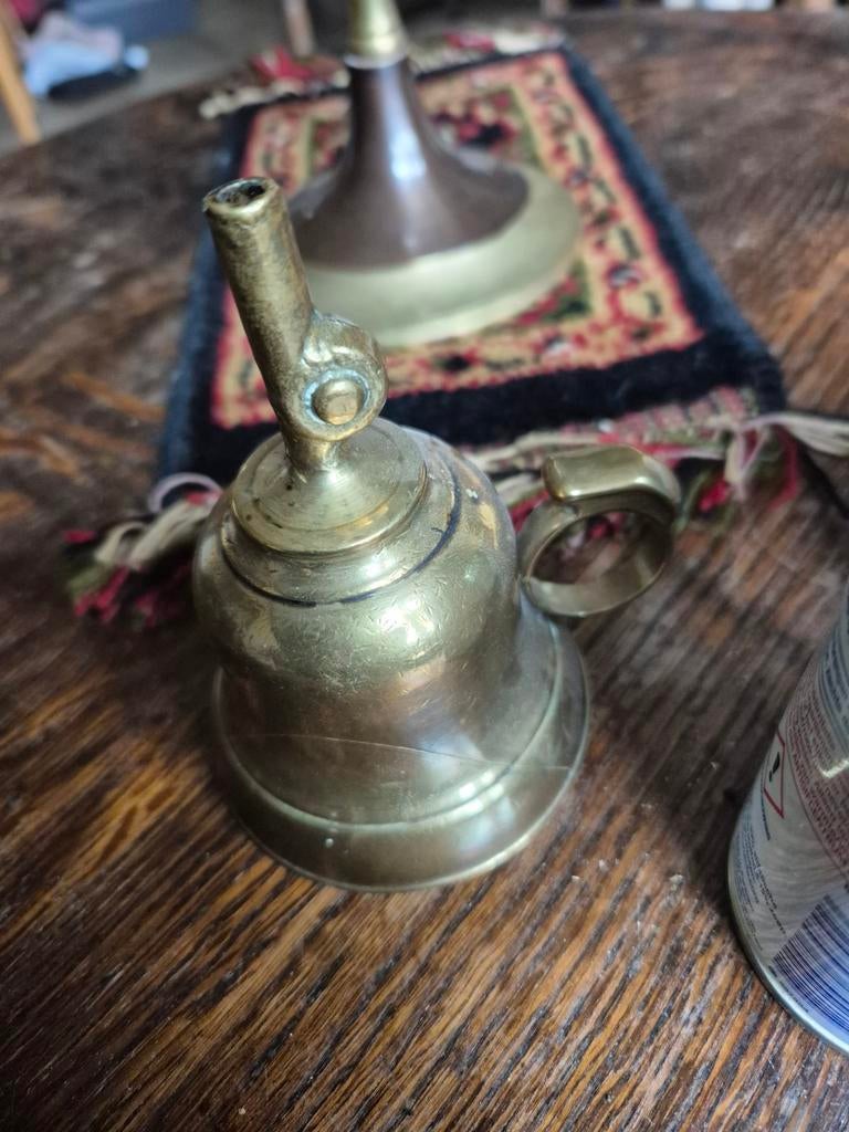 Olie lampje Victoriaanse handolielamp, Ophalen of Verzenden