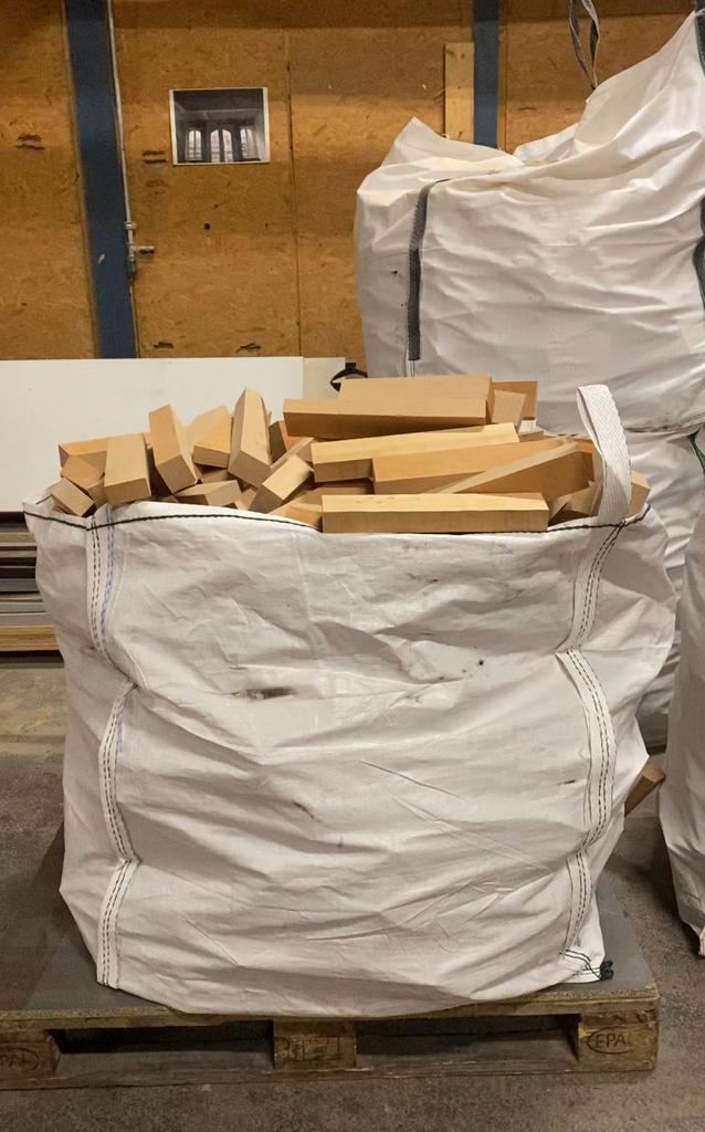 Bigbag brandhout, 6 m³ of meer, Ophalen, Beukenhout, Blokken