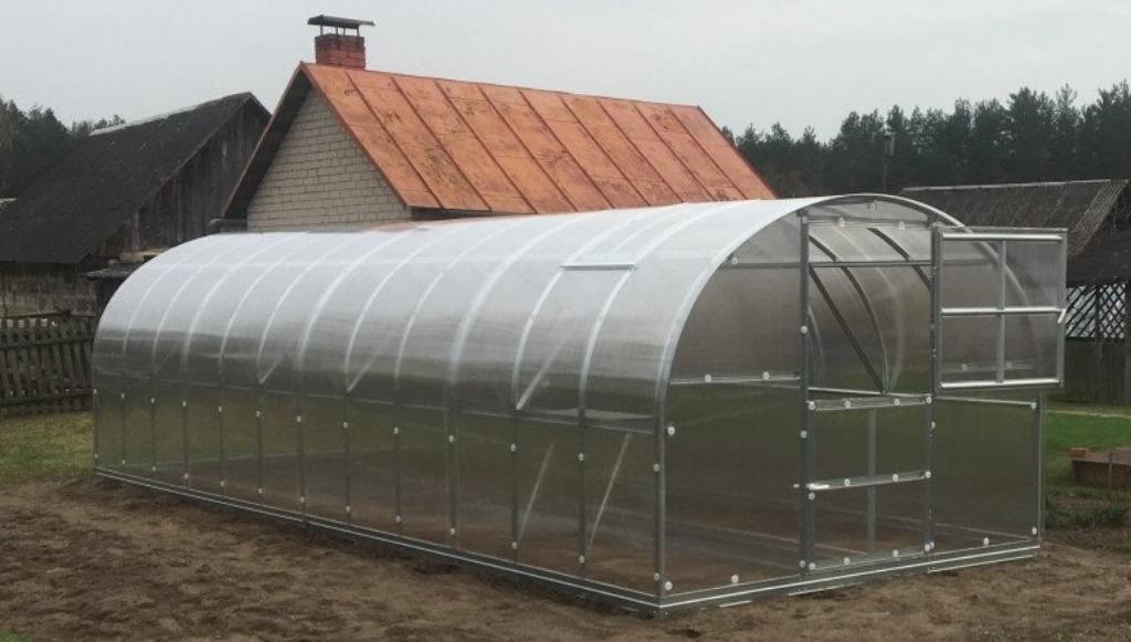 TOP KAS–Tunnelkas–CLASSIC 3x6m+ 6 mm polycarbonaat, Tuin en Terras, Kassen, Staal, Polycarbonaat, Verzenden, Kweekkas