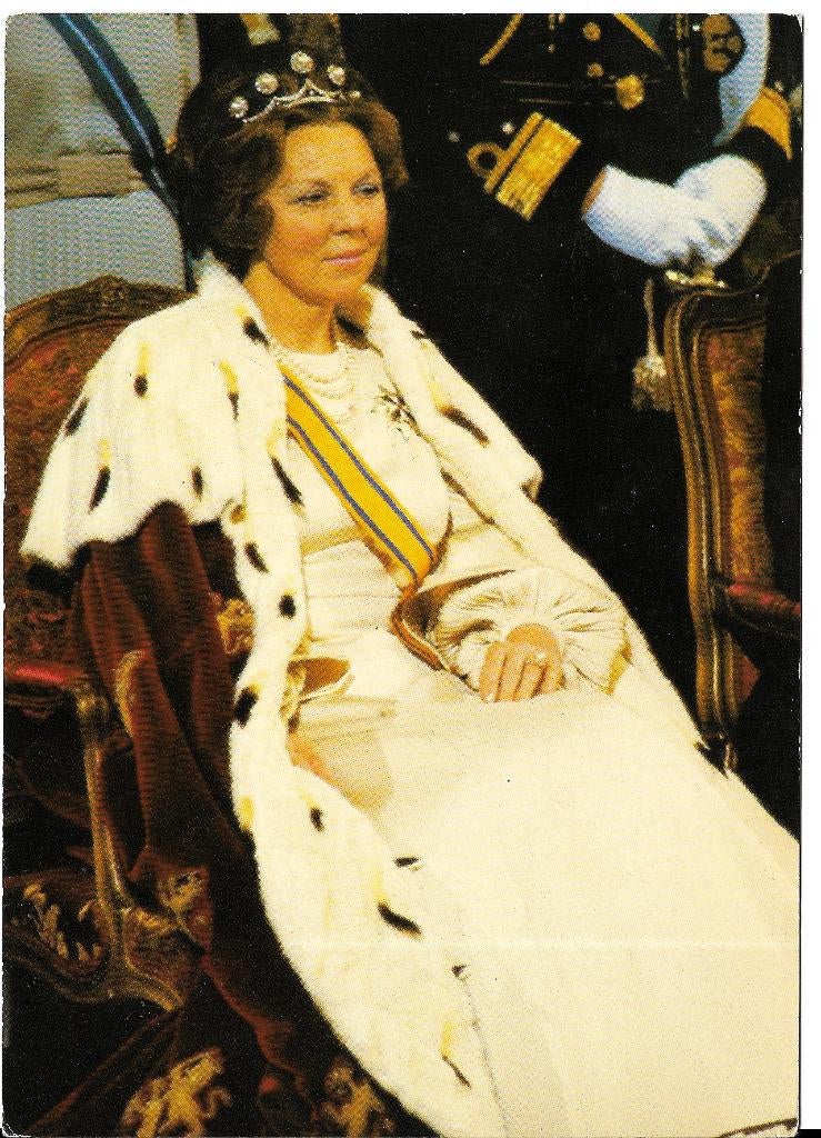 Ansichtkaart	Beatrix	Inhuldiging 	 30 april 1980, Verzamelen, Verzenden, 1980 tot heden, Gelopen, Sterren en Beroemdheden