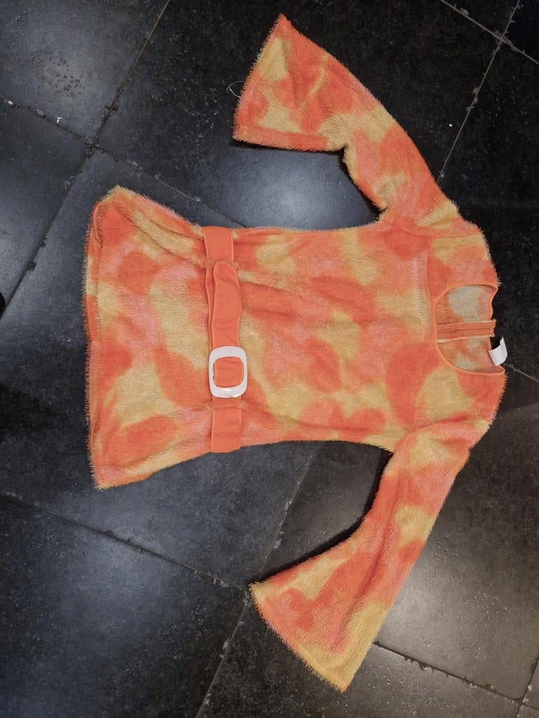 Flower Power Jurkje Maat 40-42 Carnaval, Maat 38/40 (M), Carnaval, Funny fashion, Ophalen of Verzenden