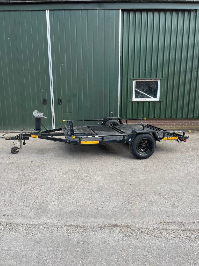 Motoraanhanger/machinetransporter! Amerikaans Nette staat!, Ophalen of Verzenden