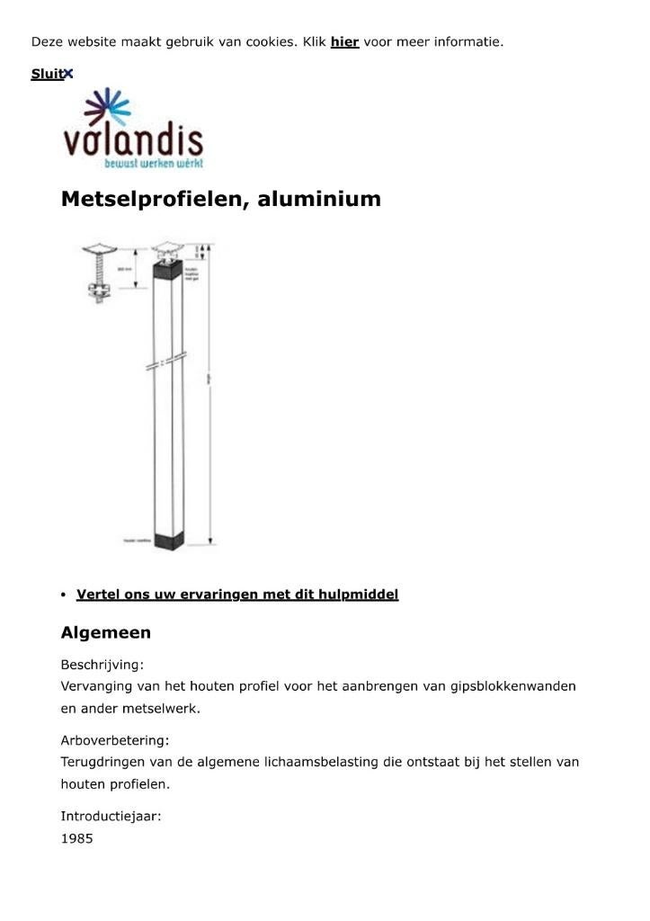 20st opklembare aluminium profiels gipsblokwanden, Doe-het-zelf en Verbouw, Ophalen, Gebruikt
