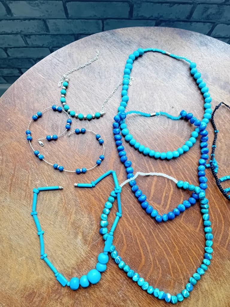 Grote partij kettingen nieuw allerlei kleuren, Ophalen of Verzenden, Nieuw, Overige kleuren, Ketting