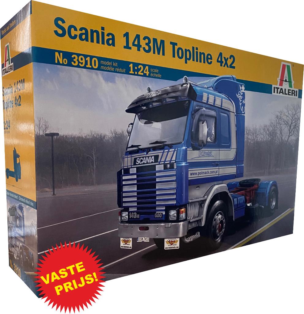 Scania 143M Topline 4x2 (Italeri 3910) 1/24, Hobby en Vrije tijd, Italeri, Groter dan 1:32, Nieuw, Ophalen of Verzenden