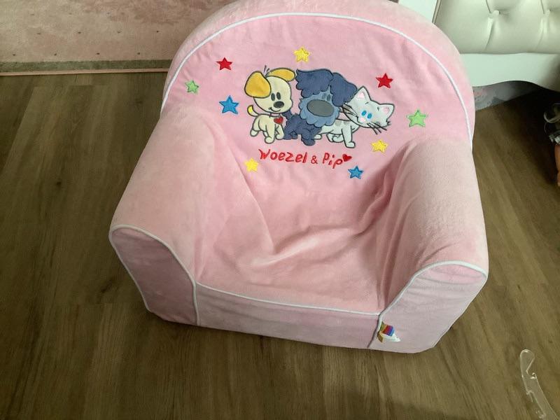 Stoelje peuter roze velvet, Ophalen of Verzenden, Gebruikt, Stoel(en)