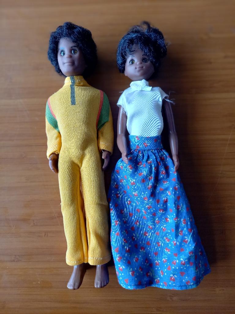 Barbie vintage leuk stel van de Sunshine Family, Verzamelen, Poppen, Ophalen of Verzenden, Gebruikt, Pop