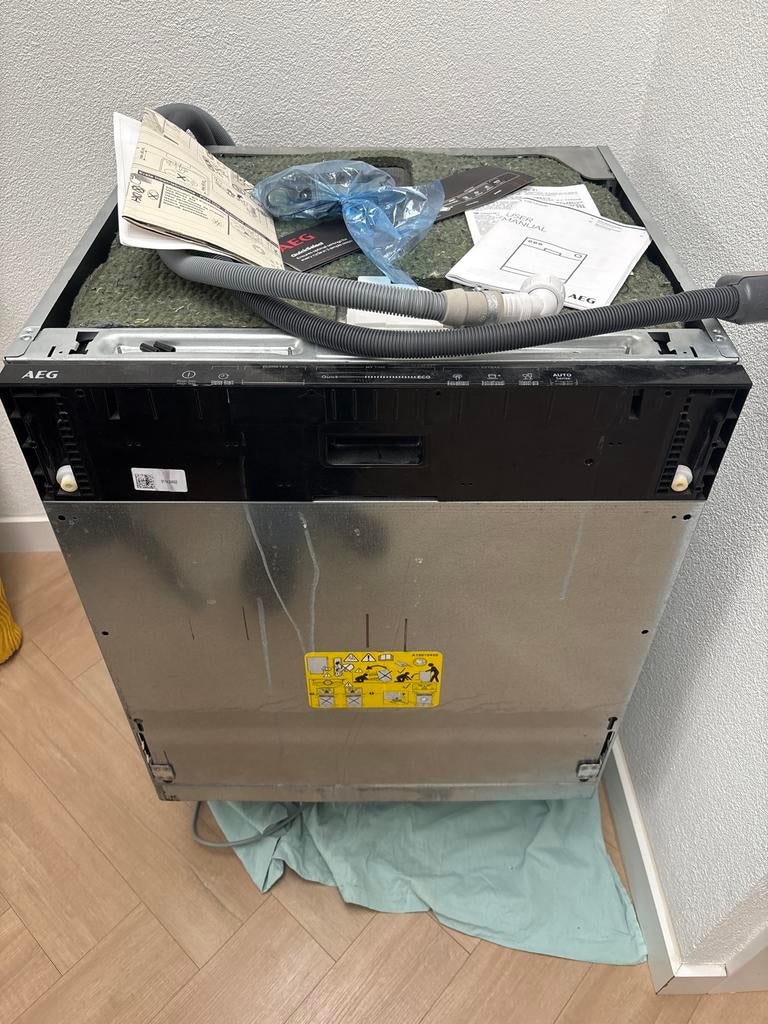 AEG Inbouw Vaatwasser - Model FSE73727P - Weinig Gebruikt, Ophalen, 60 cm of meer, Zo goed als nieuw, Energieklasse A of zuiniger