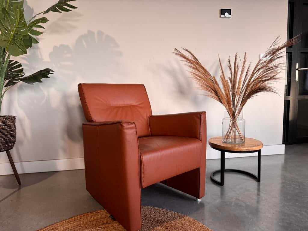 Montel leren fauteuil - als nieuw!