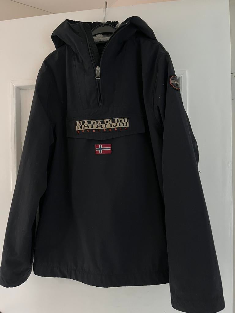 Napapijri zwarte winterjas 152 ski jas, Ophalen of Verzenden, Zo goed als nieuw, Jongen, Jas