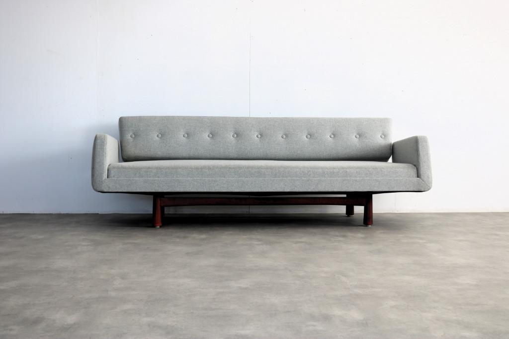 vintage sofa | Edward Wormley | Dux | bank "New York", Ophalen of Verzenden, Gebruikt, Vierpersoons of meer, Stof
