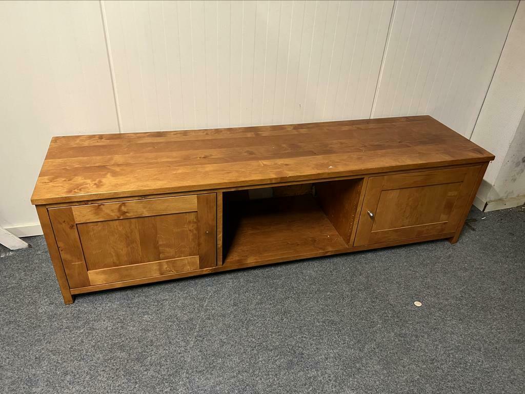 Massief elzenhouten tv meubel nr 9. Kersenkleur., Ophalen, Zo goed als nieuw